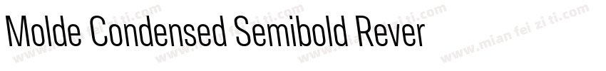 Molde Condensed Semibold Reverse字体转换
